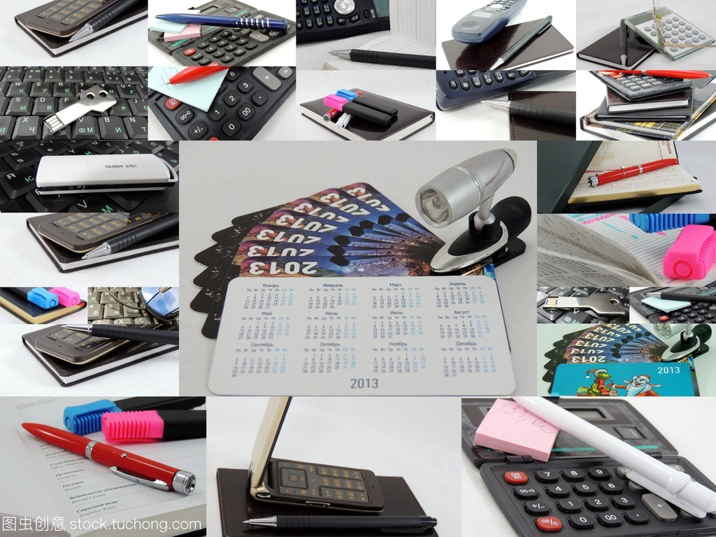 辦公用品的創(chuàng)意新生 從實(shí)用工具到拼貼畫藝術(shù)